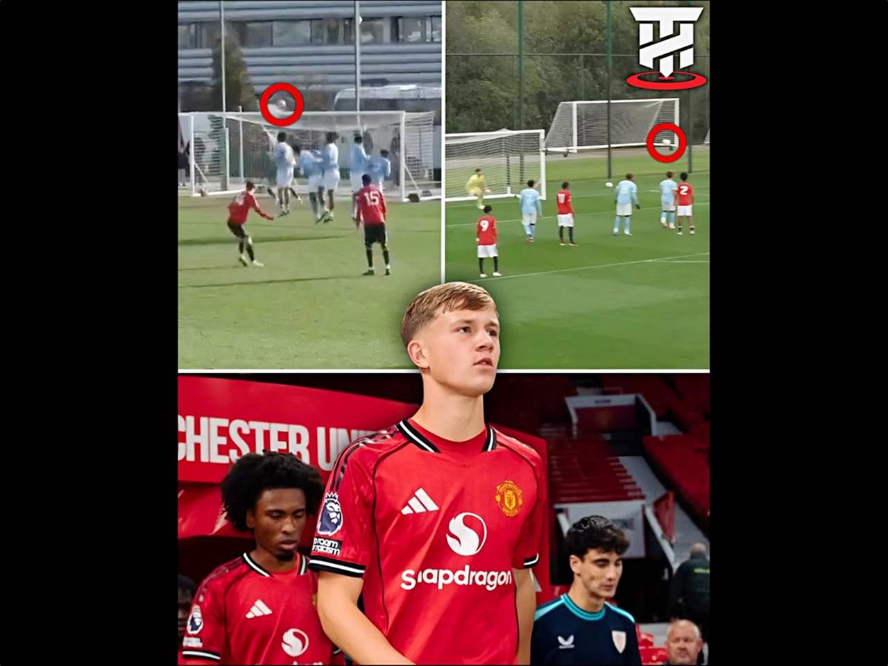 فيديو - موهبة مانشستر يونايتد المتخصصة في تسديد الكرات الثابتة