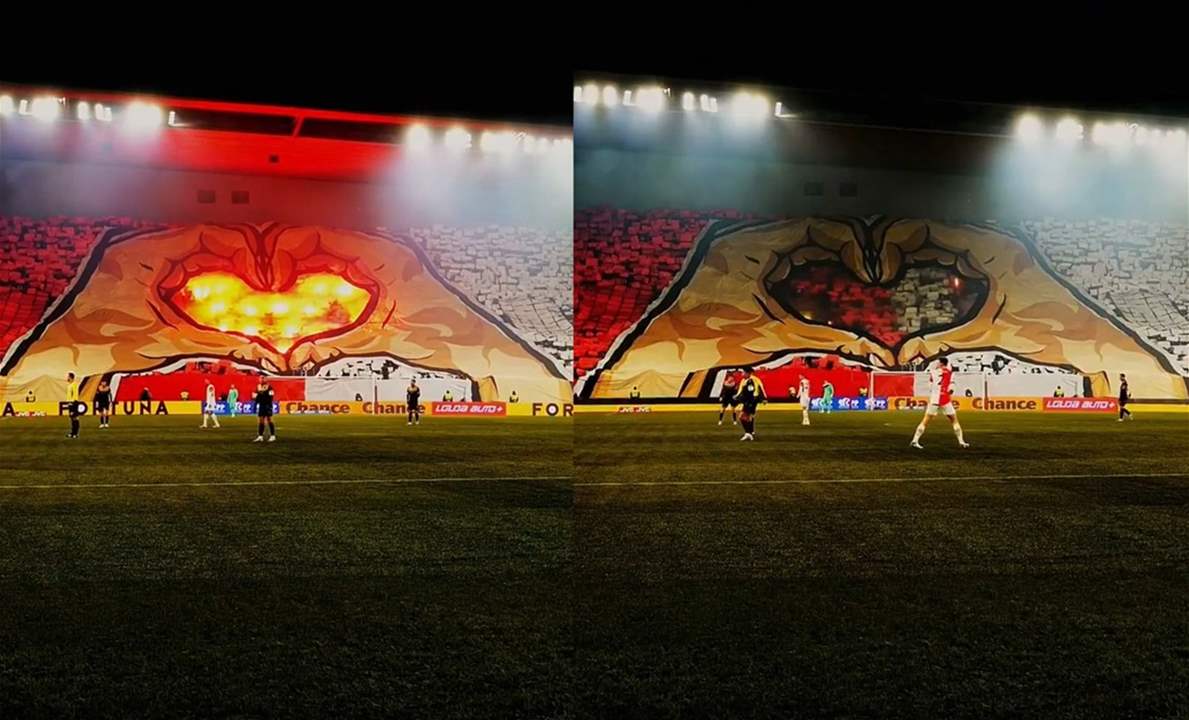 فيديو - "فالنتاين" في المدرجات