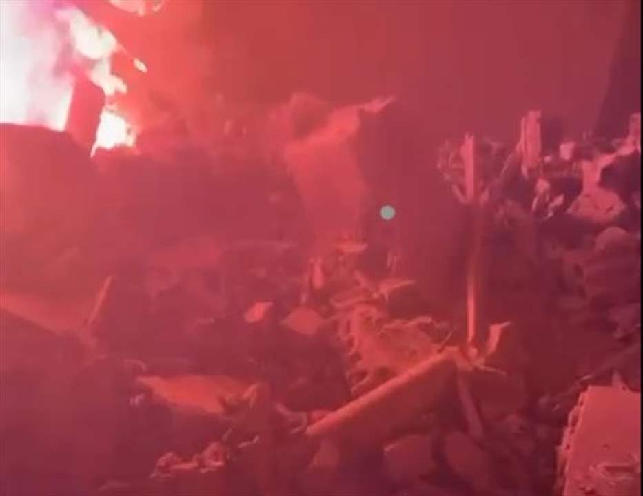 بالفيديو: المنزل المستهدف بين بدنايل وقصرنبا