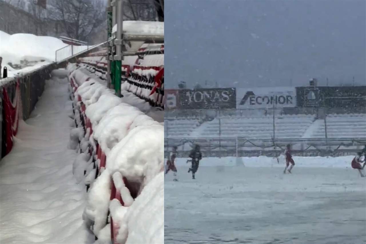 فيديو - نادٍ يتدرب في ظروف مناخية قاسية