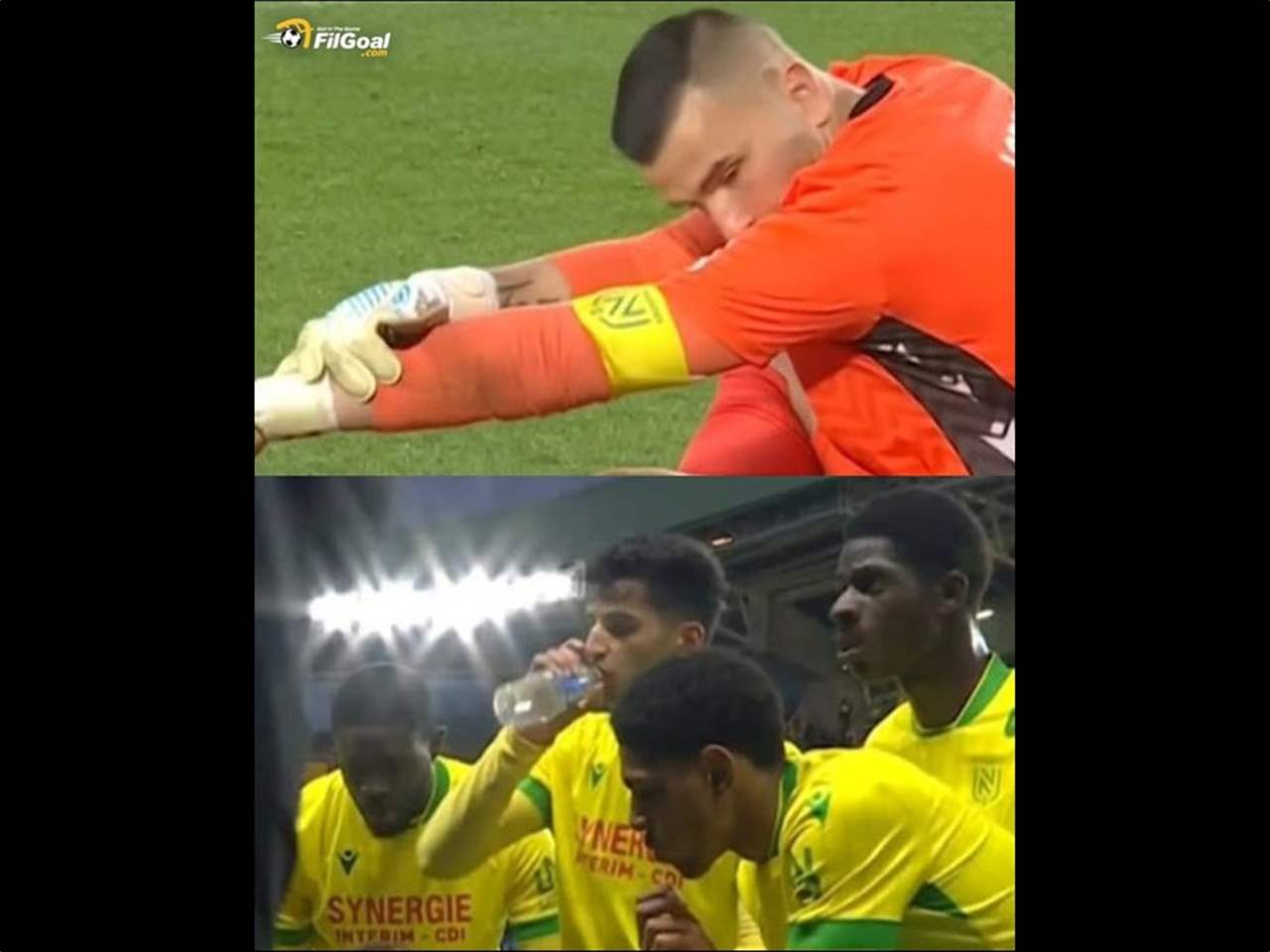 إصابة "ذكية" لحارس نانت تمنح زملاءه الصائمين فرصة الإفطار 