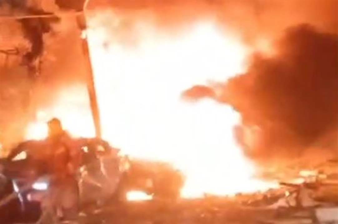 أضرار ونيران اثر سقوط صواريخ في تل أبيب - شاهد الفيديو