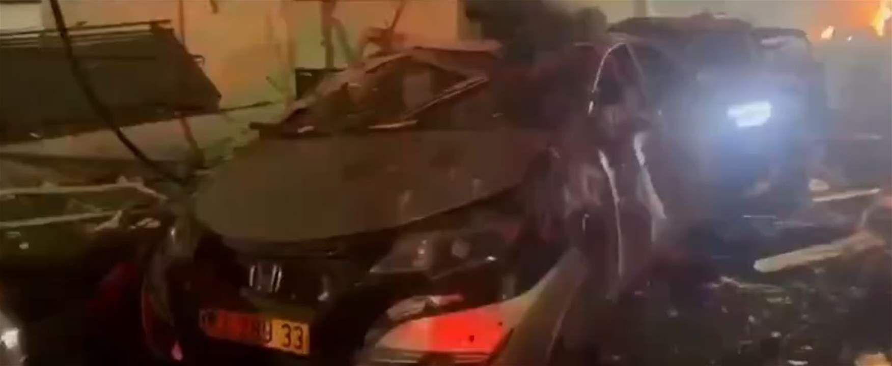 بالفيديو - مشاهد اضافية من تل ابيب عقب سقوط صواريخ ايرانية