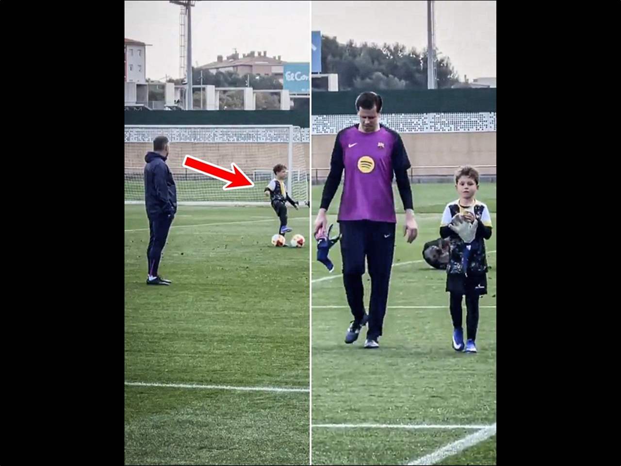 فيديو - نجل تشيزني يخطف الأضواء في مران برشلونة تحت أنظار فليك