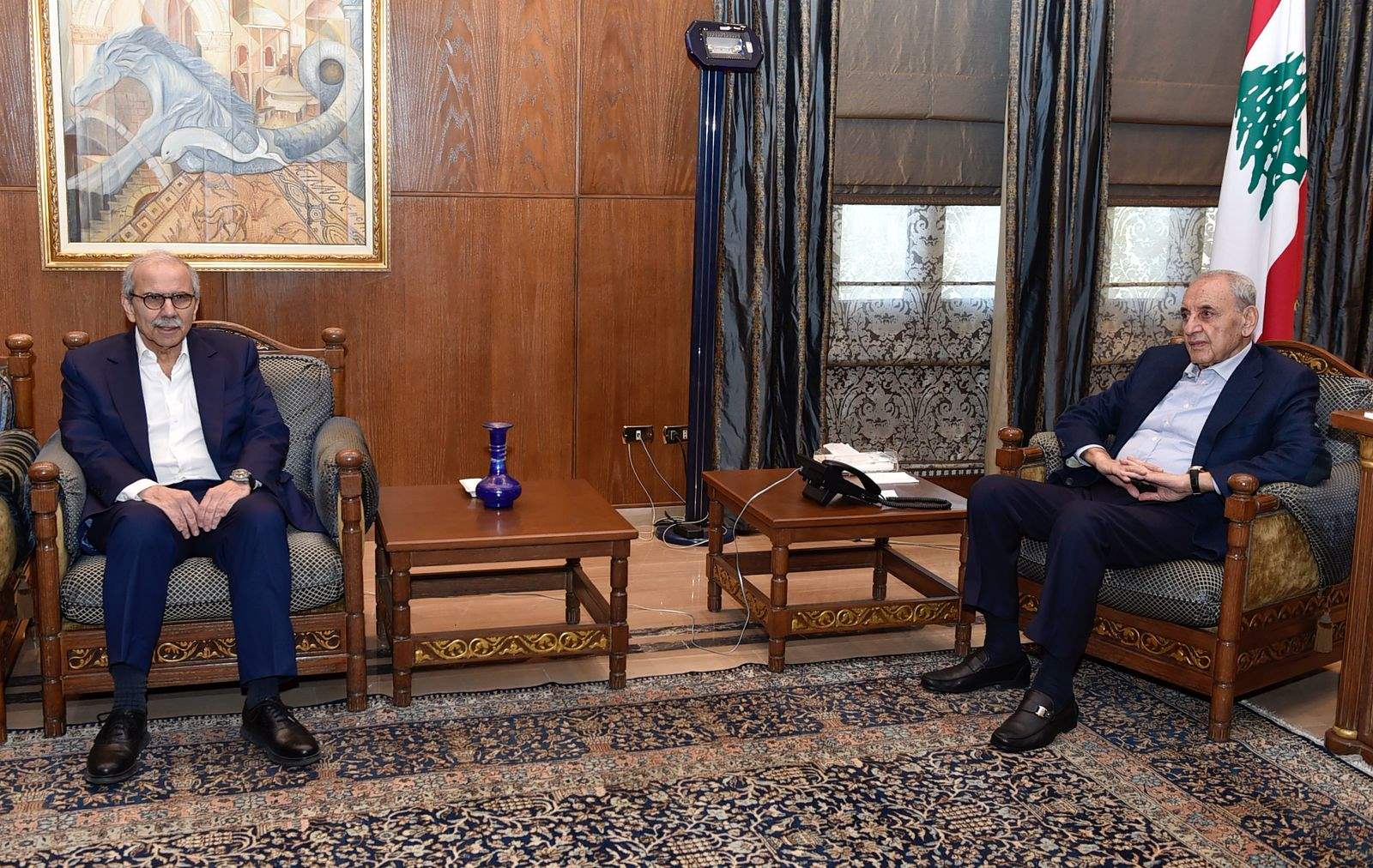 بري يبحث مع سلام تطورات الاوضاع الميدانية وملف النزوح