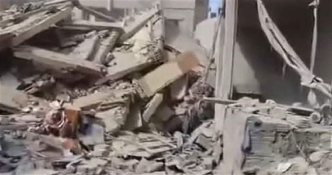 بالفيديو - الأضرار التي ألحقتها الغارة التي استهدفت الليلكي