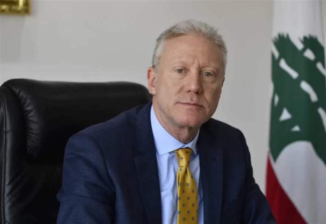 رجي يتصل بنظيره القبرصي ويؤكد تضامن لبنان مع نيقوسيا