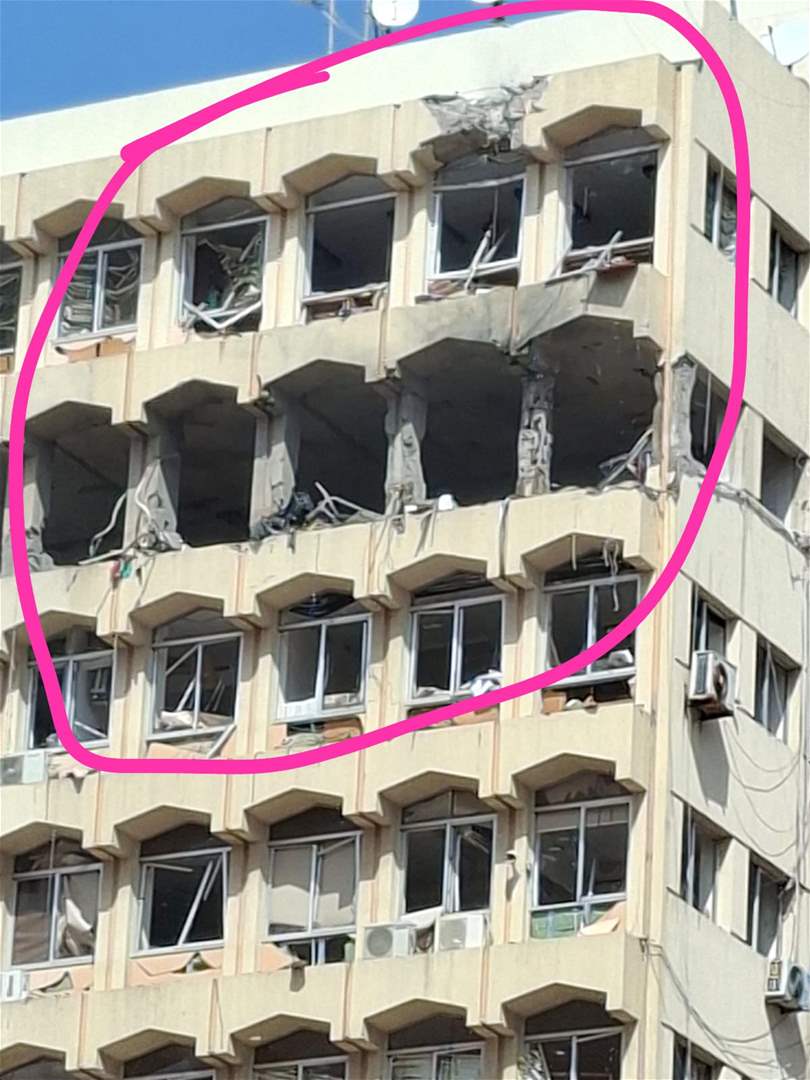 بالصورة.. الشقة المستهدفة في صيدا 