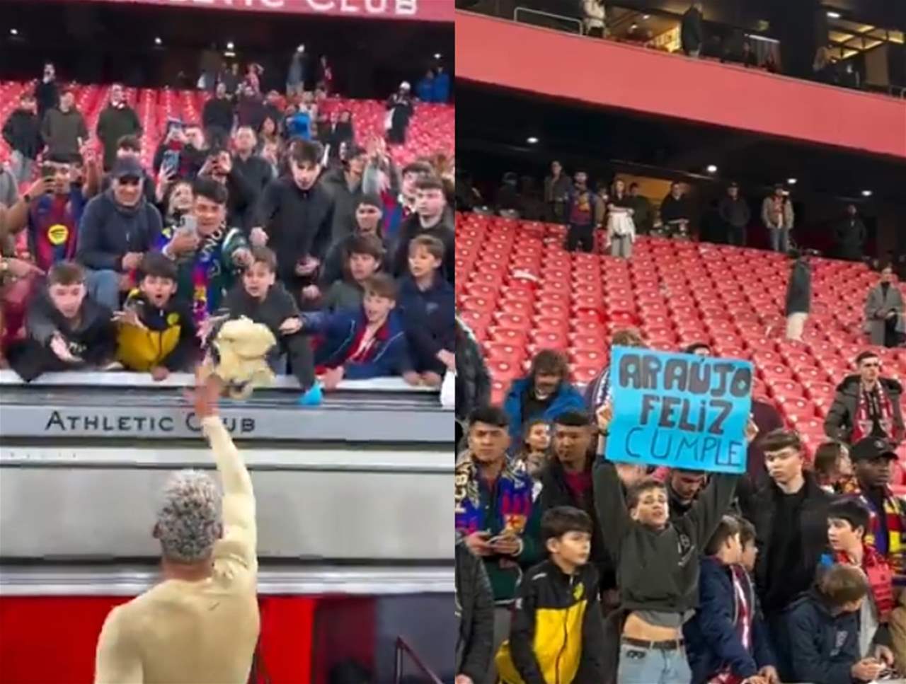 فيديو - أراوخو يحتفل بعيد ميلاده بلفتة تجاه طفل في "سان ماميس"