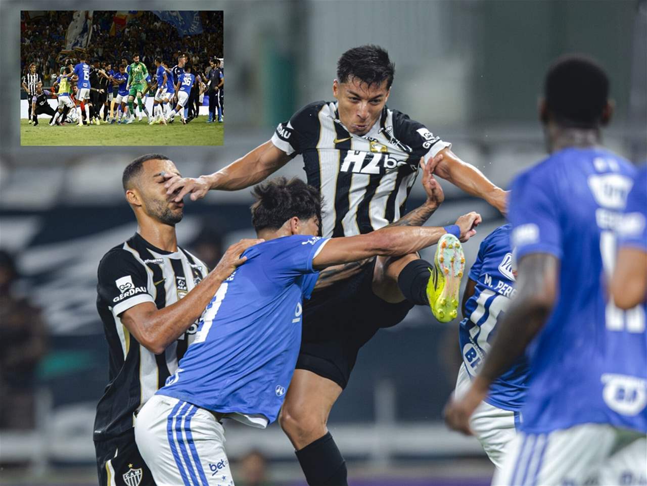 فيديو - 23 بطاقة حمراء في قمة بطولة مينيرو في البرازيل