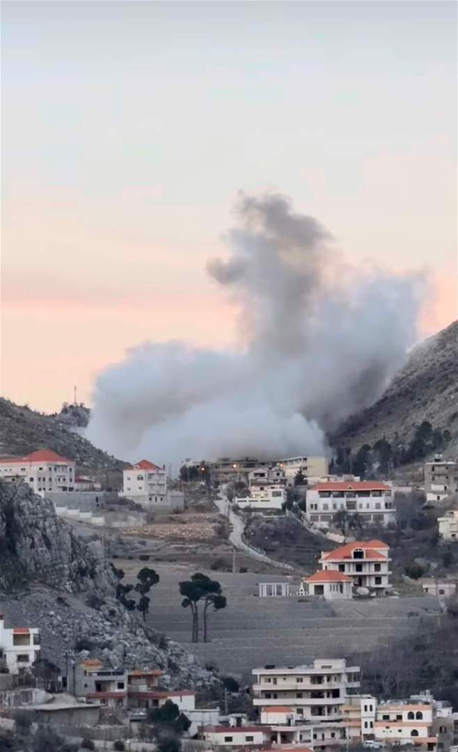 مراسل الجديد: غارة إسرائيلية على أطراف بلدة شبعا - منطقة البيادر