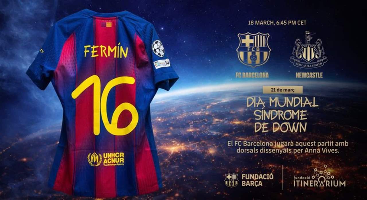 فيديو - برشلونة يواجه نيوكاسل داعماً لمصابي متلازمة داون