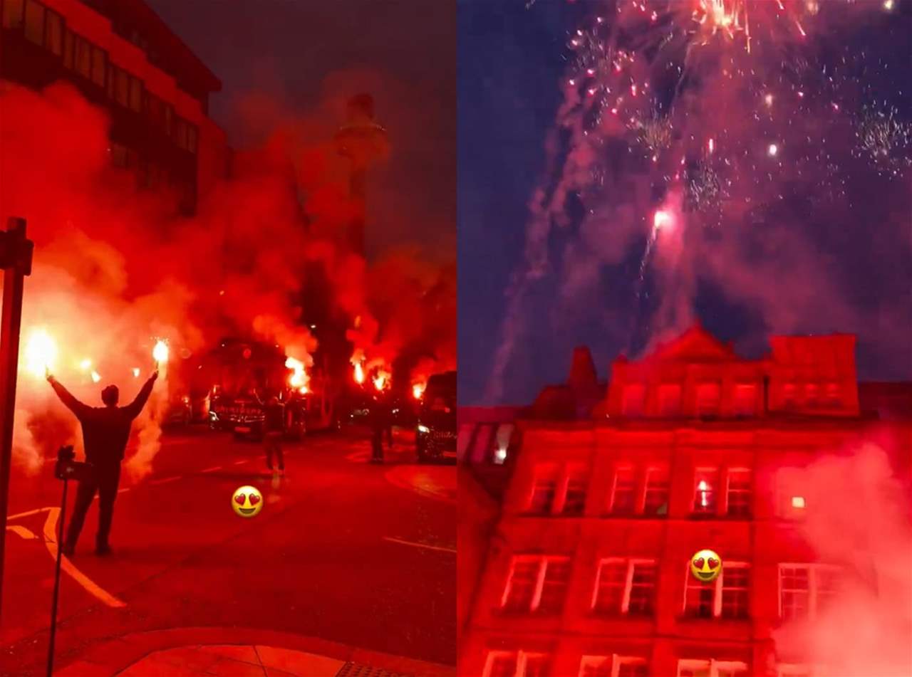 فيديو - جماهير غلطة سراي المحظورة تُلهب شوارع ليفربول 