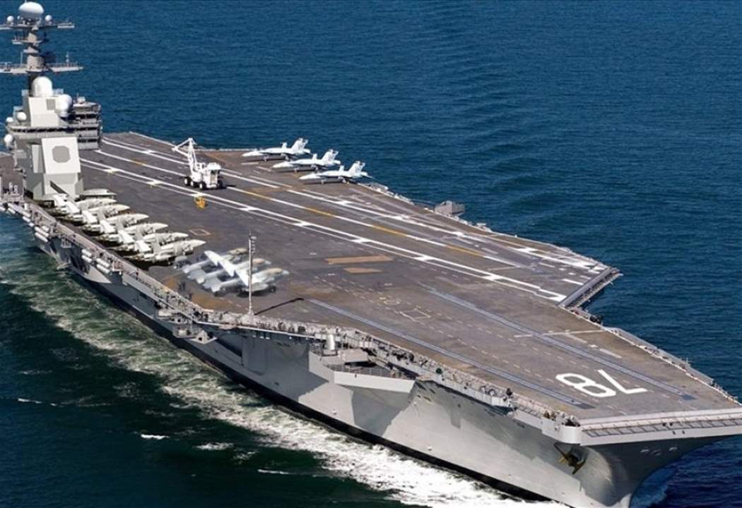 بالفيديو - بعد "الحريق" حاملة الطائرات فورد خارج الخدمة