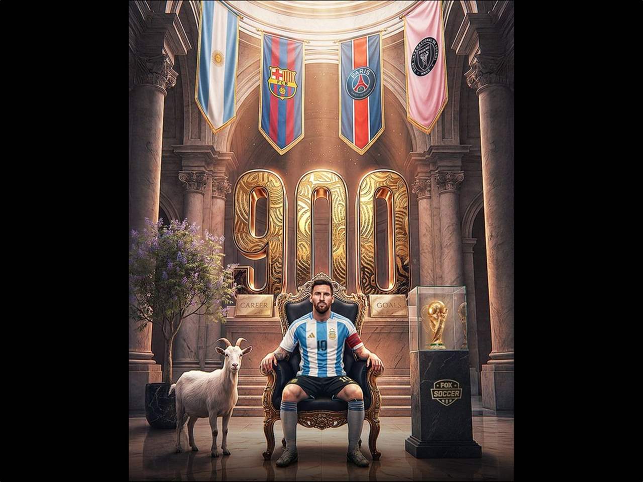 فيديو - ميسي يسجل الهدف رقم 900 في مسيرته 