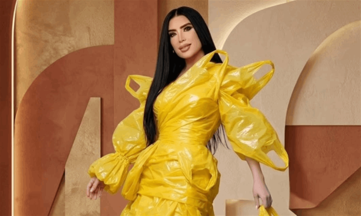 عبير صبري تثير الجدل بإطلالة "أكياس القمامة البلاستيك"