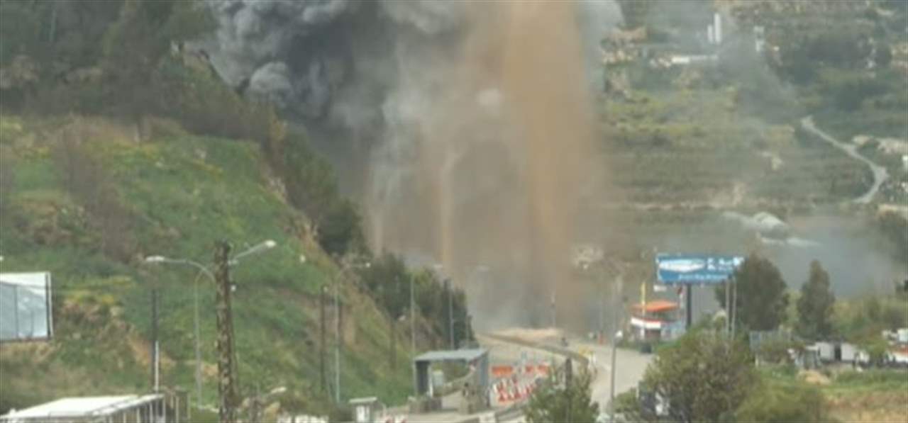 مشهد مروّع.. مراسل الجديد  يوثق لحظة استهداف جسر القاسمية 