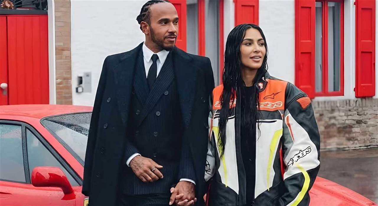 هل كيم كارداشيان ولويس هاملتون في علاقة حب؟صور رومانسية تثير الجدل