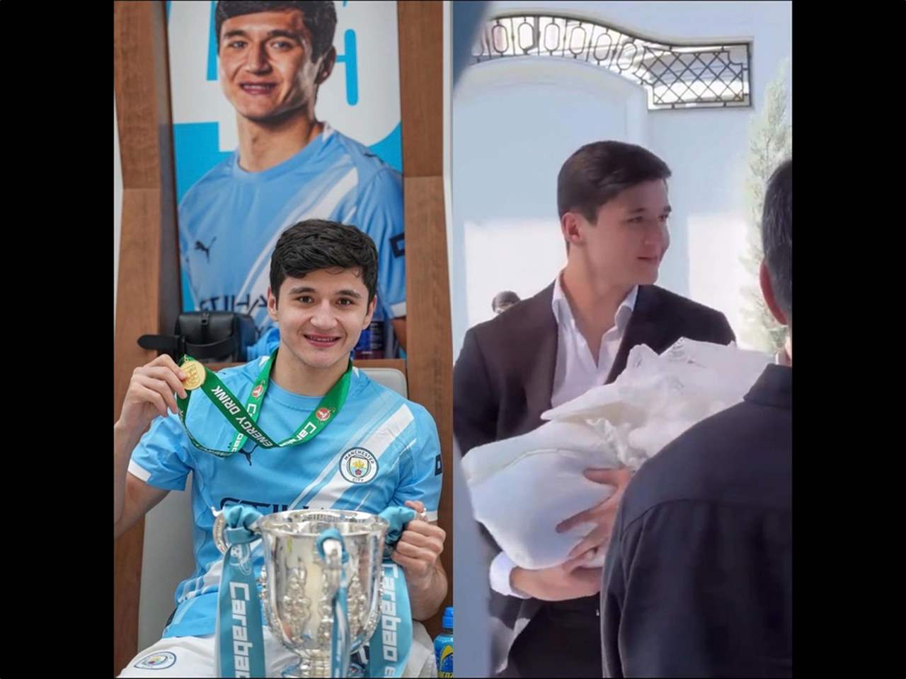 أسعد اللحظات يعيشها النجم الأوزبكي خوسانوف