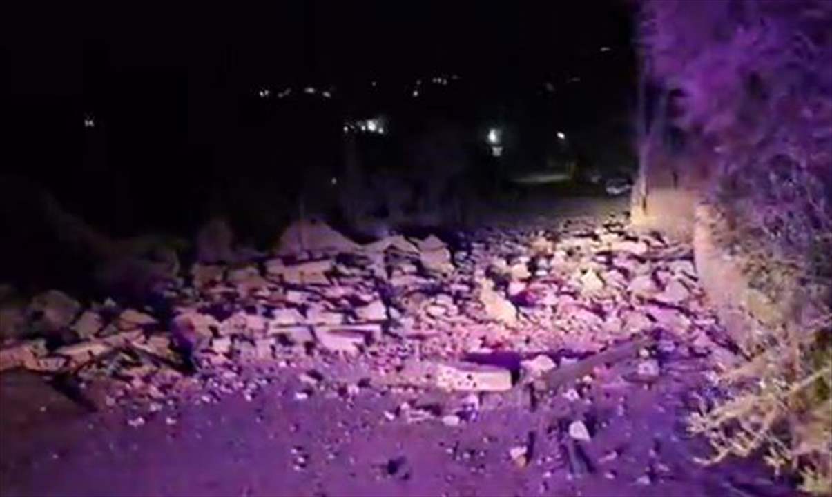 آثار الدمار في الجمالية_ بعلبك جراء الغارة الإسرائيلية