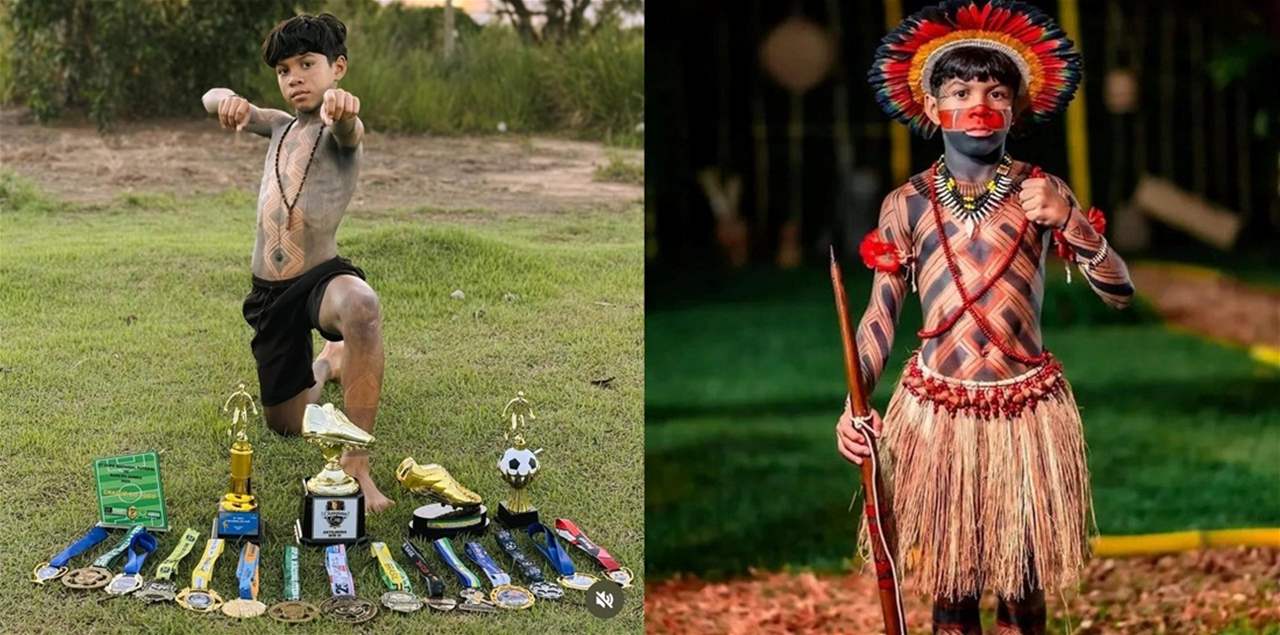 عادة غريبة للاعب برازيلي شاب قبل المباريات