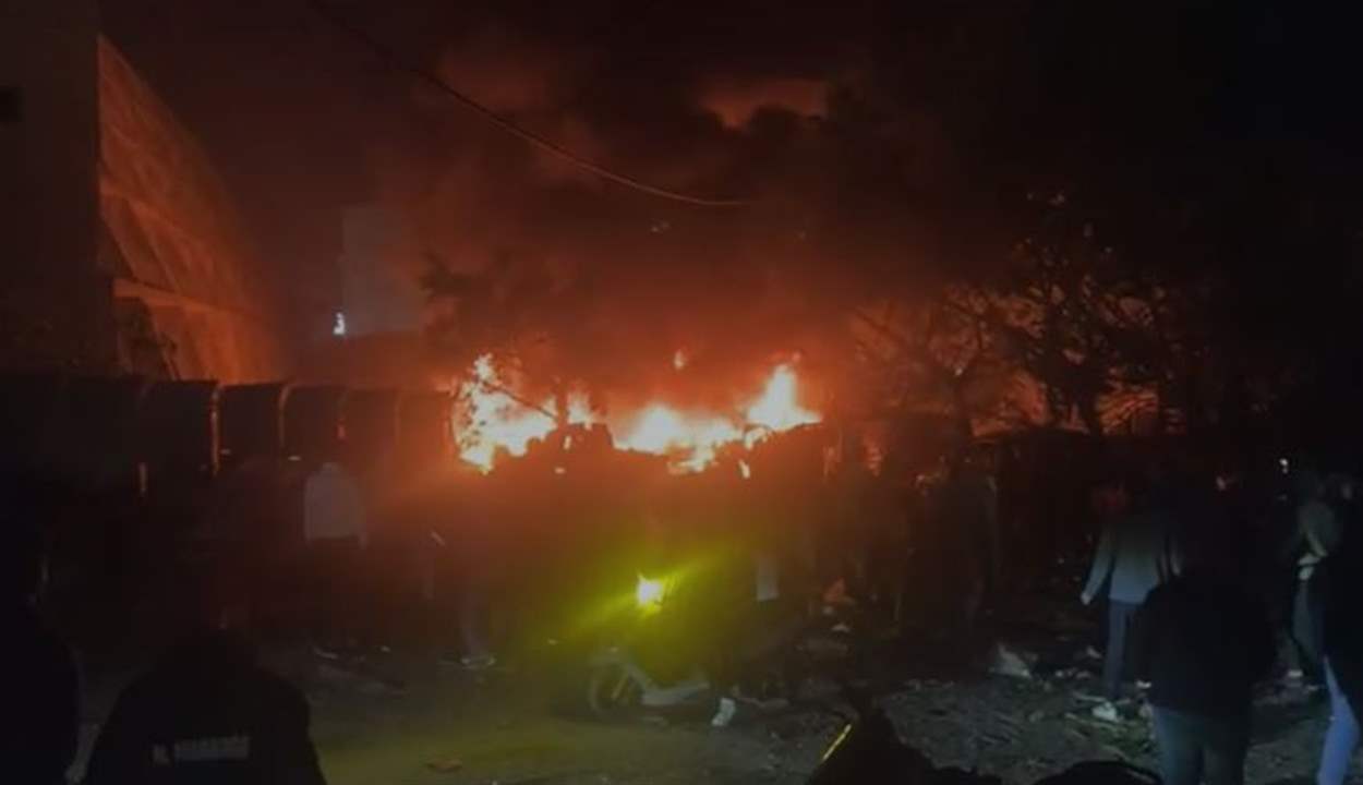  من زاوية اخرى.. الغارة على الجناح قرب سوق الروشة (شاهد الفيديو) 