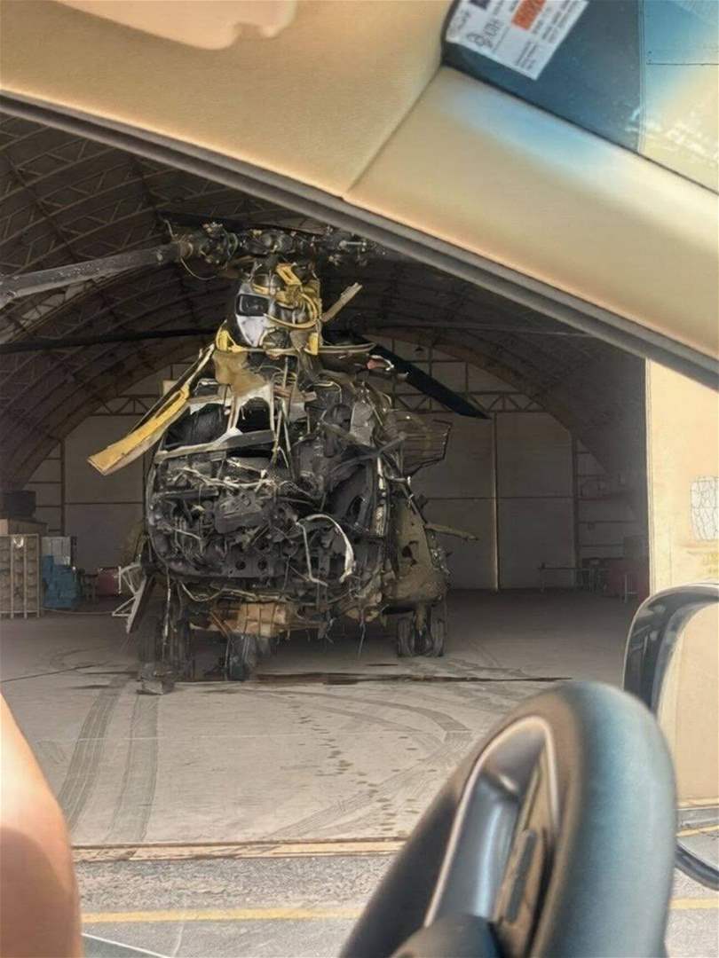 بالصور.. مسيّرة إيرانية تصيب شينوك أميركية في الكويت