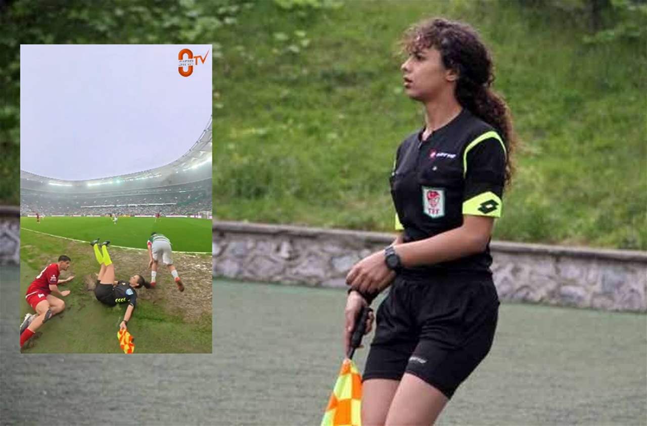 فيديو - واقعة سقوط إسراء تثير الجدل في الدوري التركي 