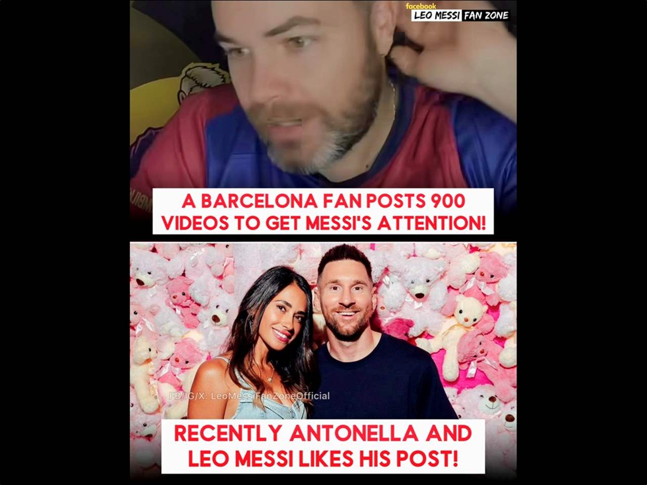 بعد 900 فيديو، نجح أخيراً في لفت انتباه ميسي