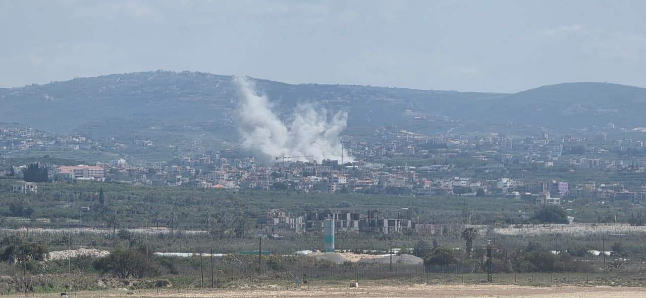 بالصورة - غارة على بلدة دير قانون رأس العين 
