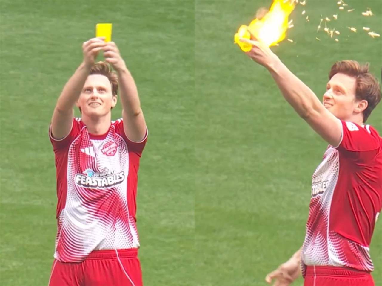 فيديو - ماكس فوش يُحرق البطاقة الصفراء