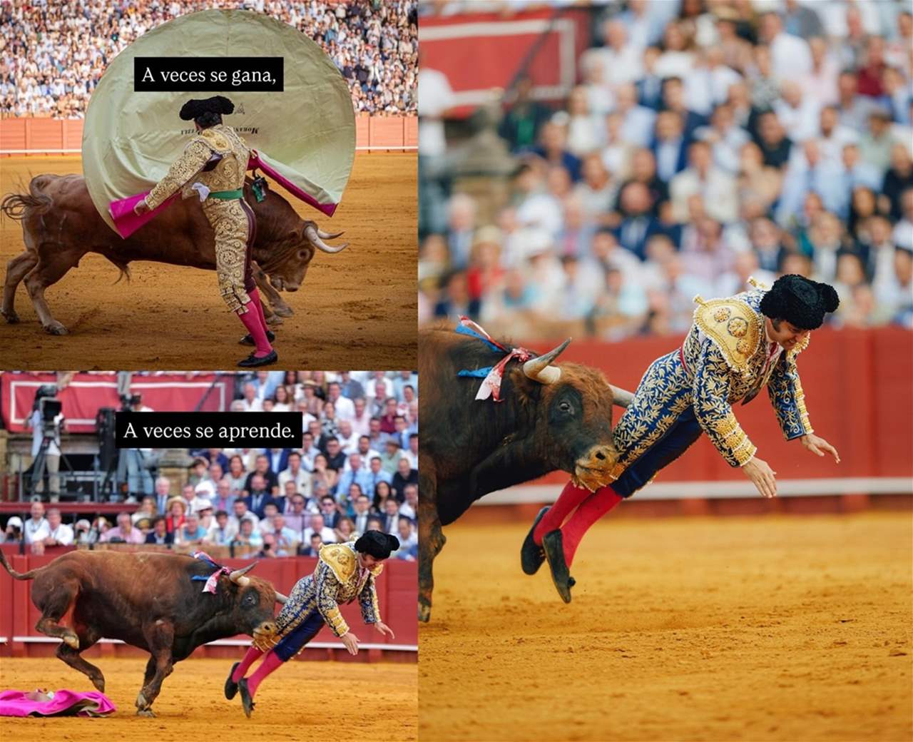 فيديو - المصارع الشهير يعاني اصابة "خطيرة جدّاً" بسبب نطحة الثور