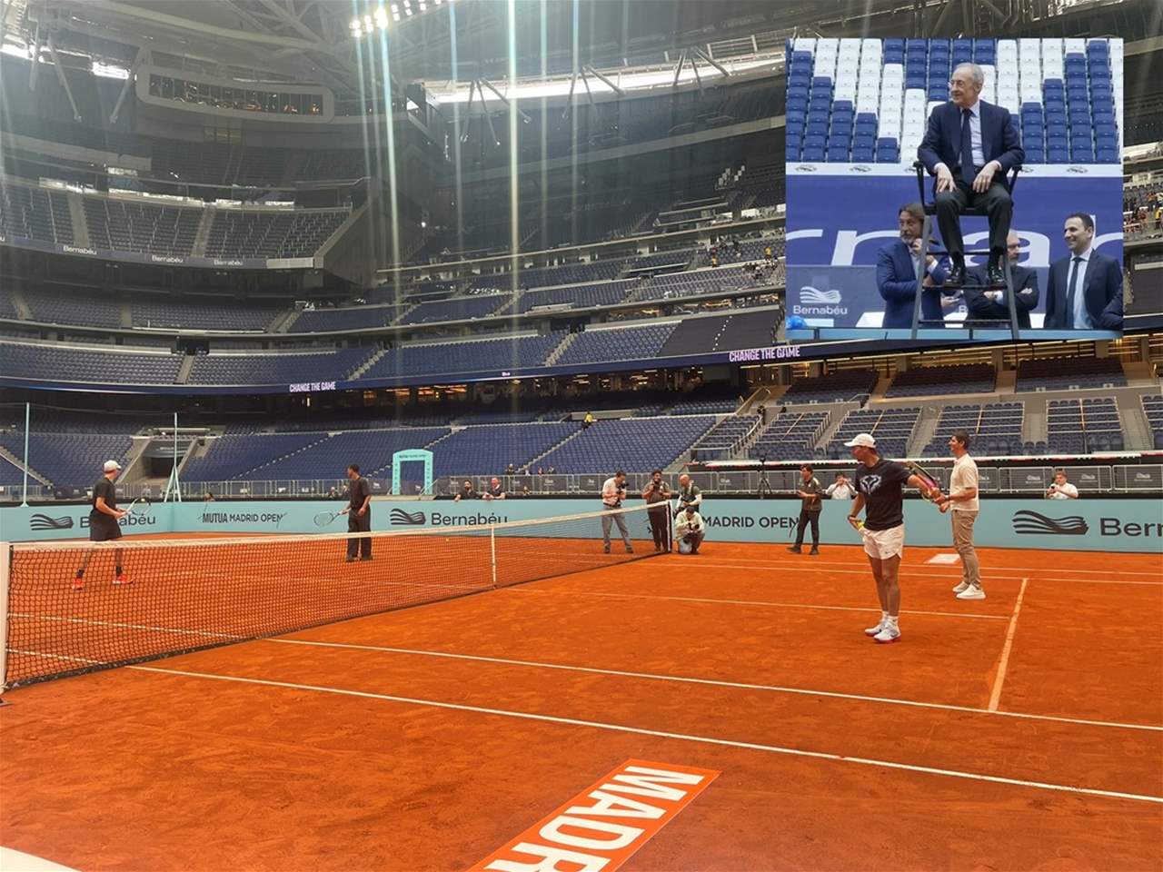 فيديو - نادال وسينر وكورتوا وبيلينغهام وجهاً لوجه .. وفلورنتينو حكماً