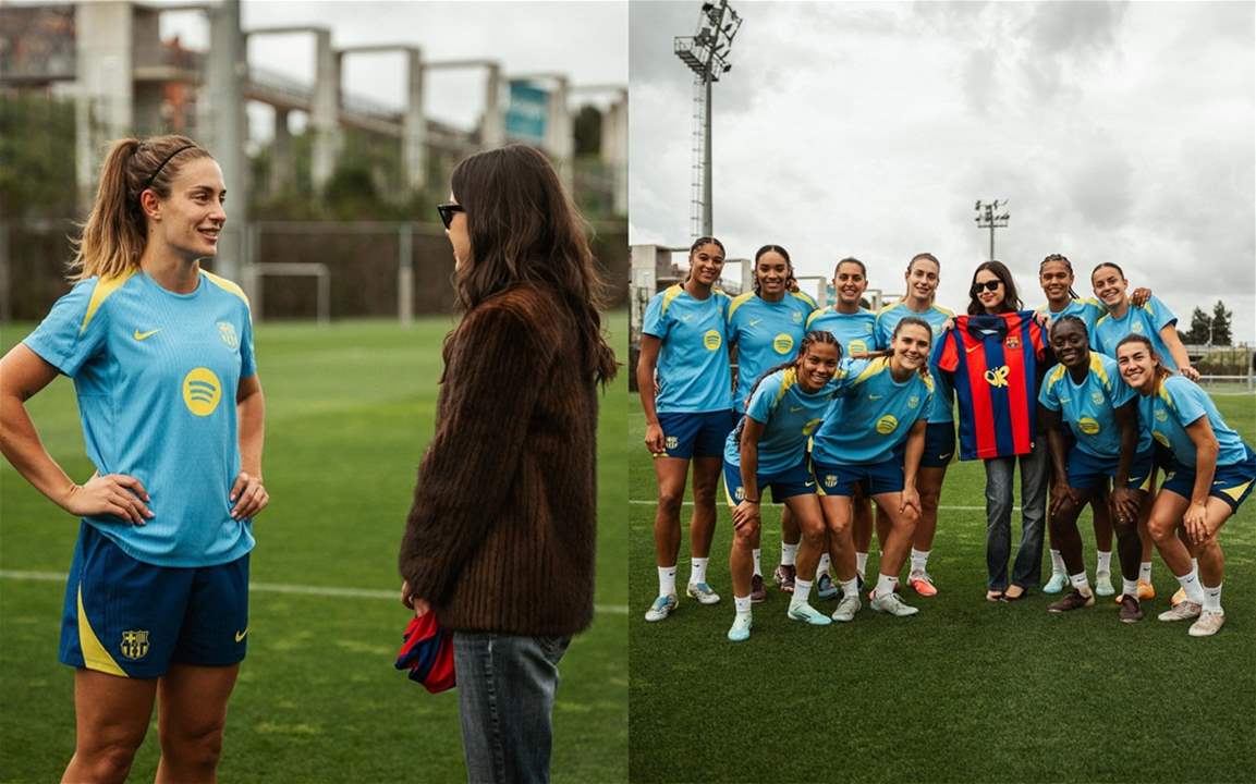 فيديو - قبل الكلاسيكو .. أهازيج برشلونة تدوّي في حفل أوليفيا رودريغو 