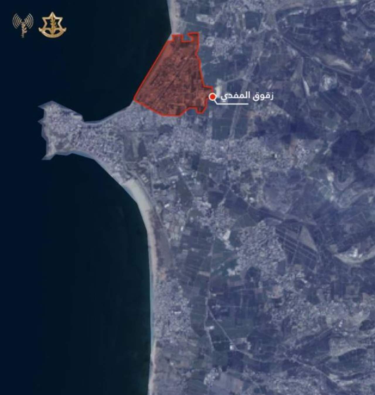 بالخريطة - الجيش الاسرائيلي ينذر سكان زقوق المفدي في صور