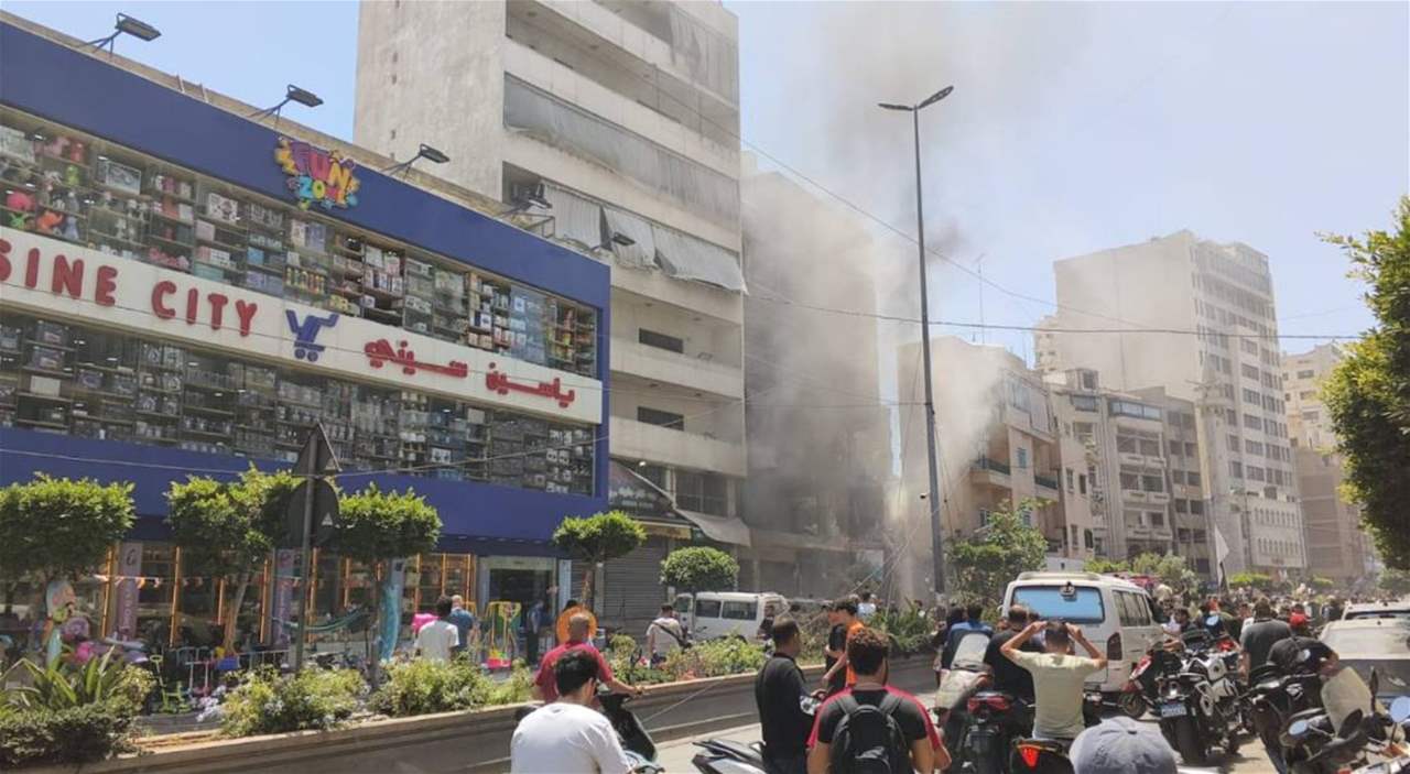 غارة تستهدف الضاحية الجنوبية.. مراسل الجديد ينقل المشهد من موقع الاستهداف 