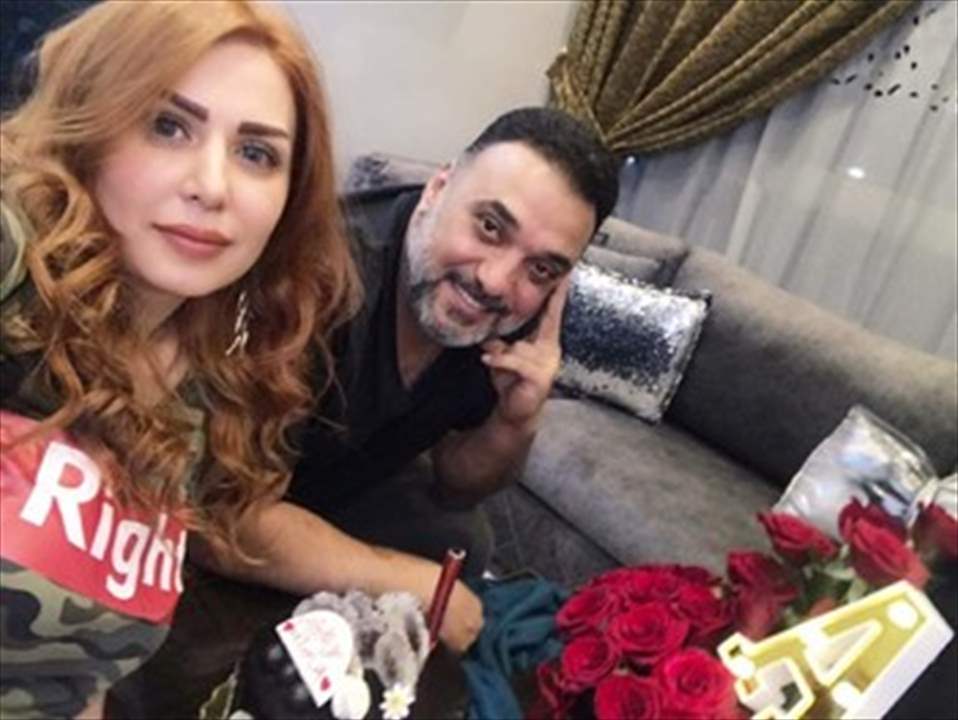 طارق مرعشلي يعايد زوجته آلاء بيرقدار برسالة رومانسية