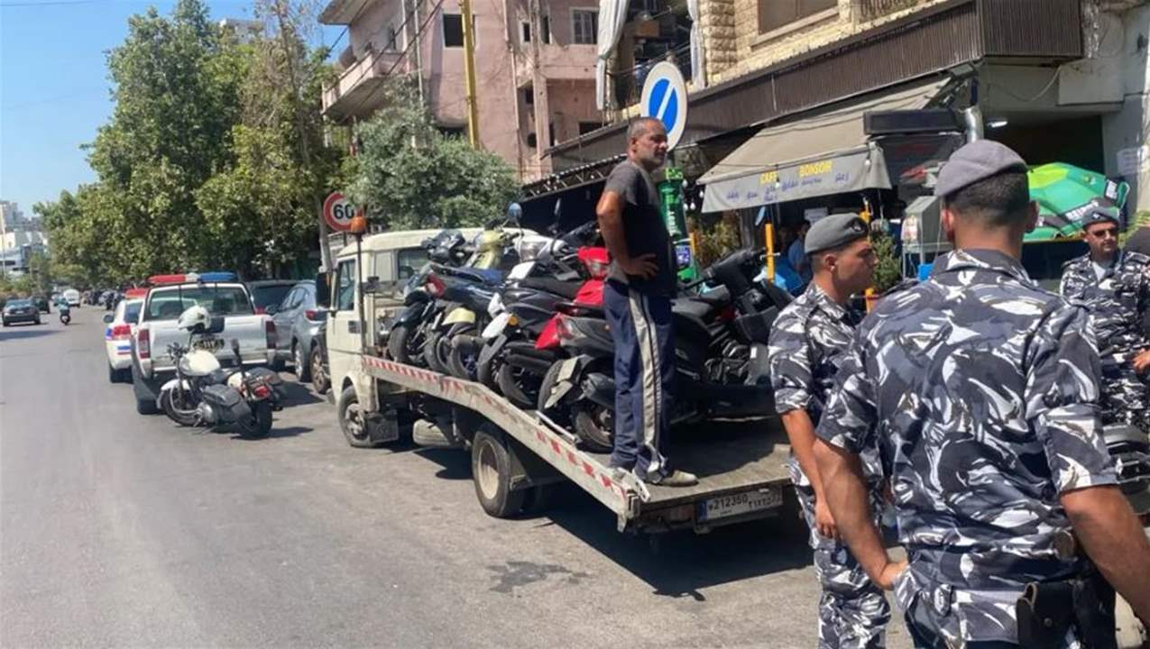 بالأرقام.. حصيلة حملة ضبط المركبات والدراجات المخالفة في بيروت