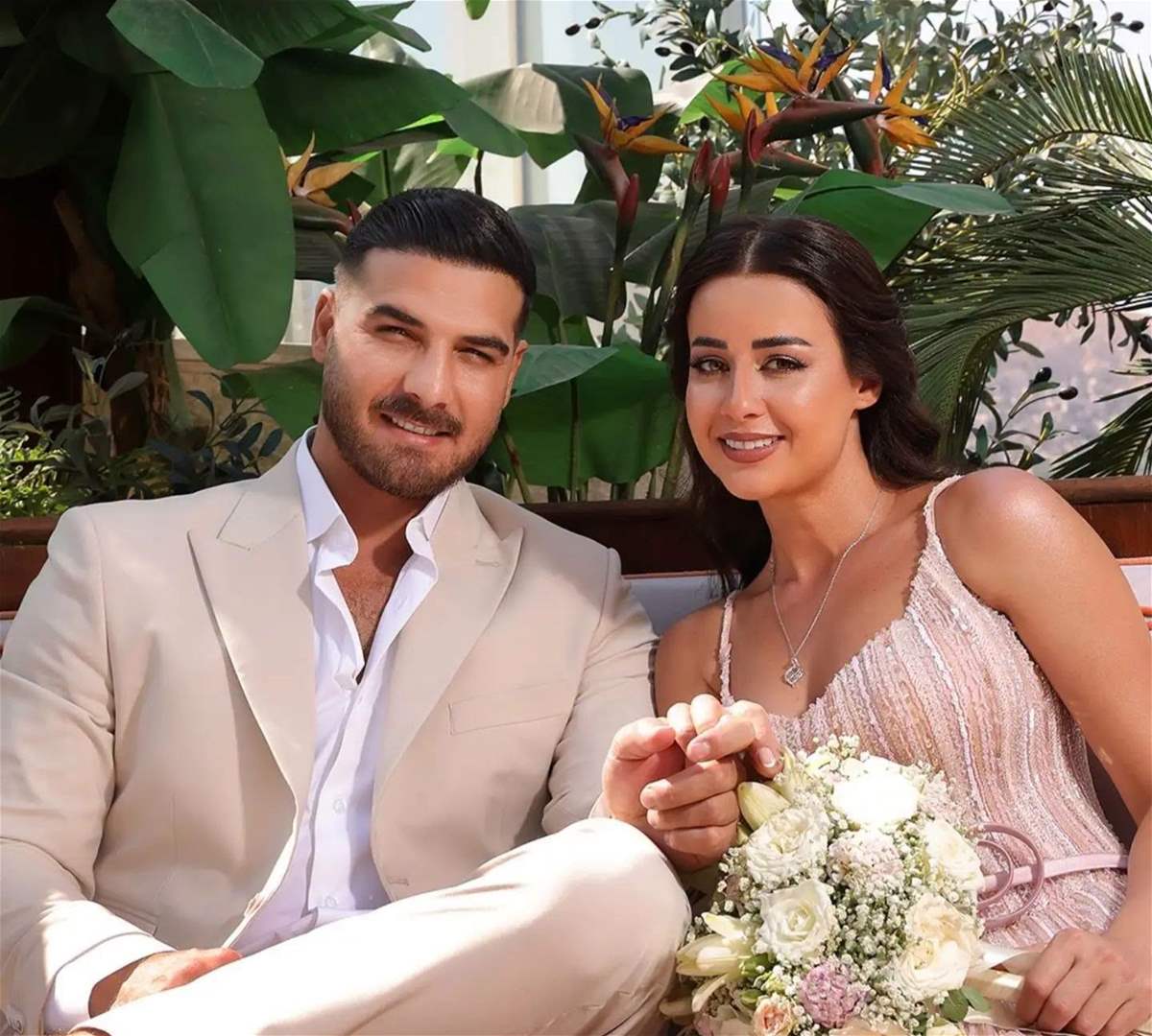 حسن خليل وروعة السعدي يحتفلان بخطوبتهما وسط اجواء مميزة في دمشق