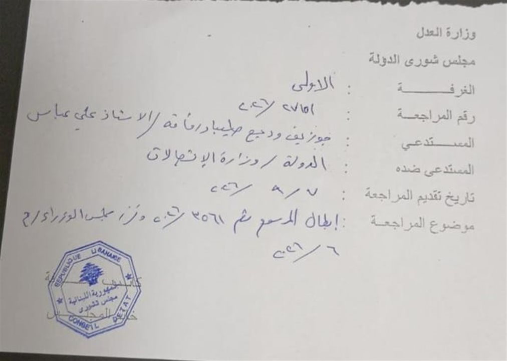 مراجعة قضائية أمام مجلس شورى الدولة بشأن مرسوم الاتصالات 