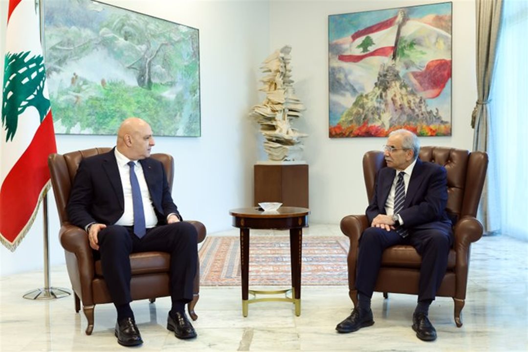 عون وسلام يبحثان تطورات الجنوب وموازنة 2027