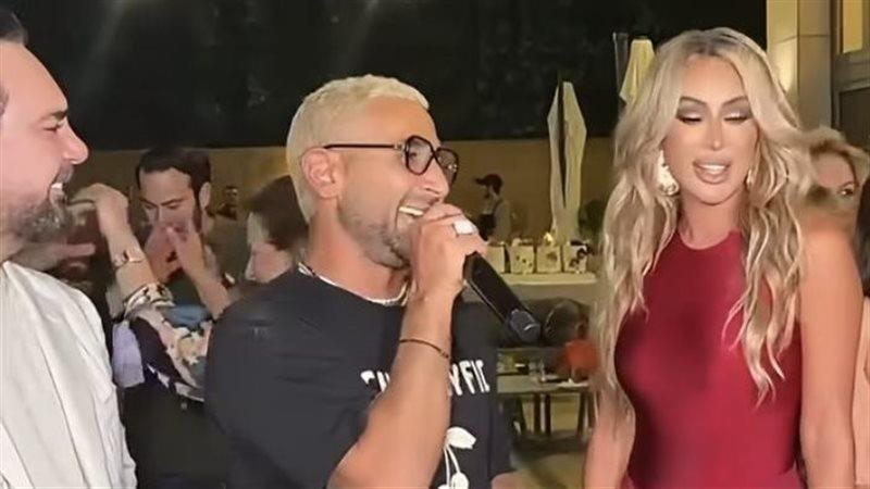نجوم الفن يجتمعون في حفل ببيروت.. أحمد سعد ومايا دياب يشعلان الأجواء