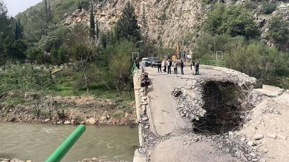 معبر مؤقّت في طيرفلسيه بديلًا عن الجسر المدمّر