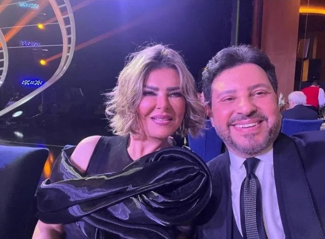 بكاء ارملة هاني شاكر في اول ظهور لها بدونه بعد وفاته