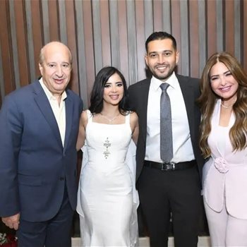 صابرين تحتفل بعقد قران نجلها نور وسط أجواء عائلية 