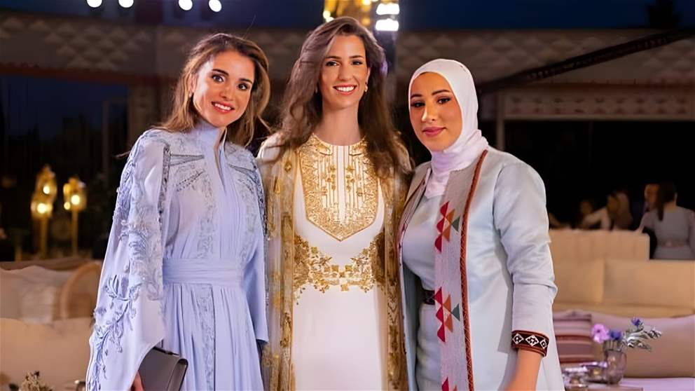 هذا ما فعلته الملكة رانيا مع نداء شرارة في حفل زفاف الامير الحسين
