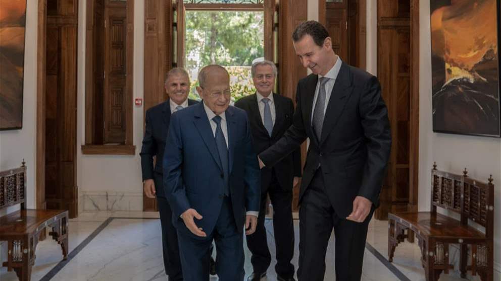بشار الأسد مستقبلاً ميشال عون:  قوة لبنان في استقراره السياسي والاقتصادي