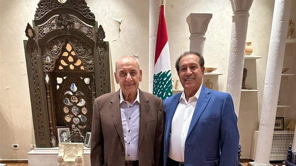 رئيس مجلس النواب التقى القنصل اللبناني الفخري في فلوريدا في عين التينة