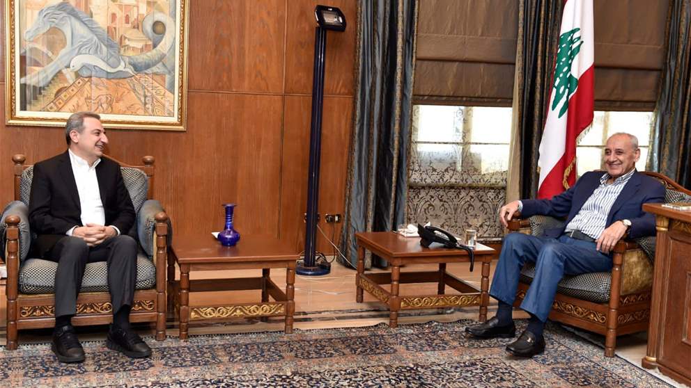 الرئيس بري عرض مع أبو فاعور اخر المستجدات السياسية 