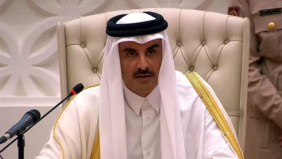  أمير قطر في إفتتاح القمة الخليجية في الدوحة: عار على المجتمع الدولي أن يسمح بإستمرار الجريمة النكراء